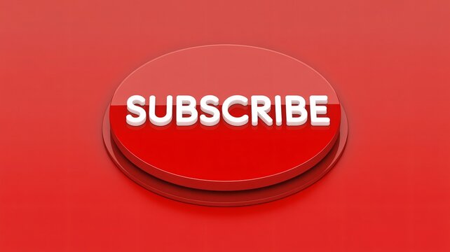 Clickable subscribe button urging engagement for online content