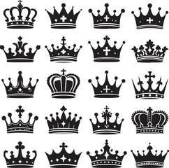 Abstract geometric silhouette isolated on transparent background