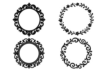 Obraz premium Intricate Geometric Circles with Outer Lace