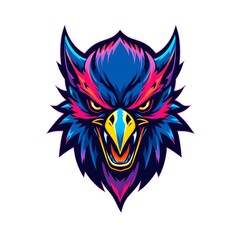 eagle head mascot logo design vector template. esport logo concept