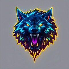 Wolf head design. Vector illustration. Graphic concept for your design.