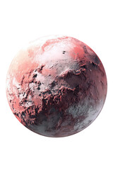 Fototapeta premium Pink And Red Planet, Space, Round, Colorful, Digital Art