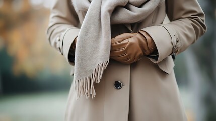 Classic Winter Coat with Chunky Sweater and Jeans – Stylish Cold Weather Outfit