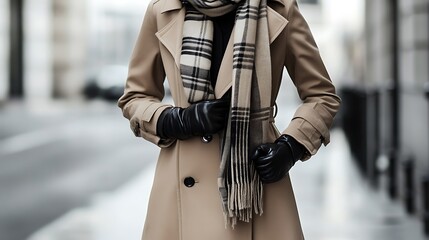 Classic Winter Coat with Chunky Sweater and Jeans – Stylish Cold Weather Outfit