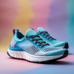 sport shoes on white background