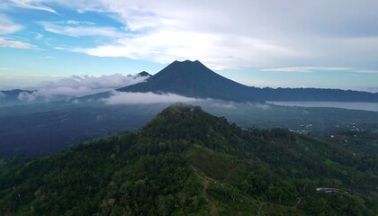 Naklejka premium Volcanic landscape panorama