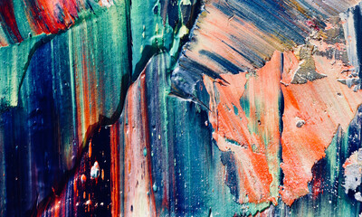 Abstract art background . Hand painting artwork on canvas . © Valeriy