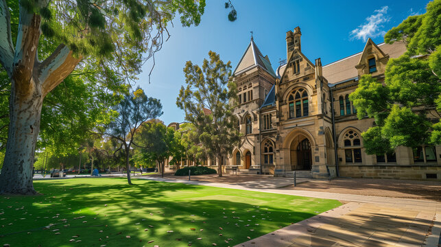 ADELAIDE, AUSTRALIA, JANUARY 7, 2020: The Barr Smith library of the university of Adelaide, Australia