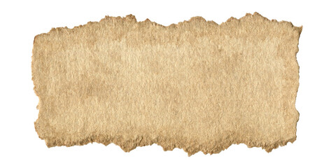 Vintage Torn Paper Scrap With Aged Texture. Old Rustic Ripped Piece for Junk Journal And Scrapbooking Collages