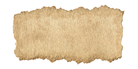 Vintage Torn Paper Scrap With Aged Texture. Old Rustic Ripped Piece for Junk Journal And Scrapbooking Collages