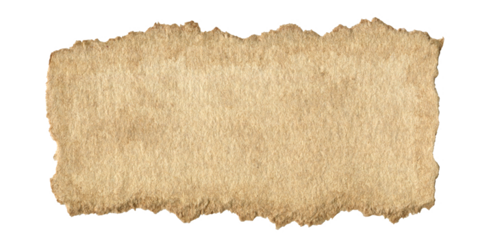 Vintage Torn Paper Scrap With Aged Texture. Old Rustic Ripped Piece for Junk Journal And Scrapbooking Collages