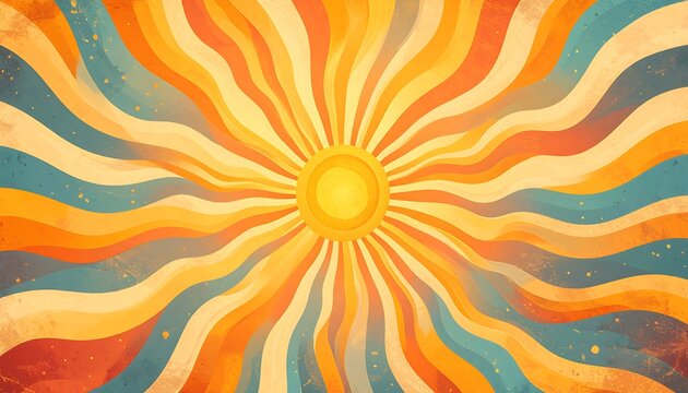 Retro sunburst background