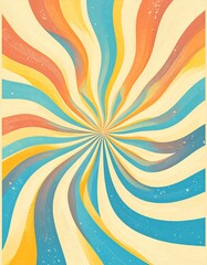 Retro swirl background with pastel colors