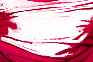 Realistic Red Fabric Cloth Overlay Texture with Torn Edges and Distressed Grunge for Creative Project or Design