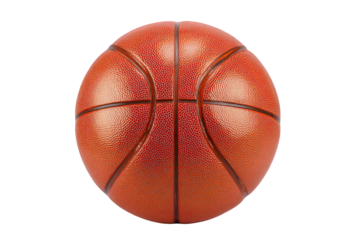 Orange Glitter Basketball on Transparent Background