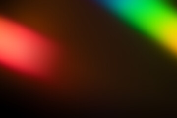 light leak overlay effect with bokeh rainbow light leaks,retro noisy film texture light leak flare on black background,abstract colorful background