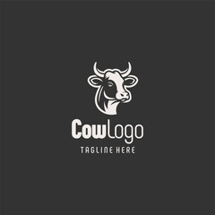 Classic Black White Cow Artwork