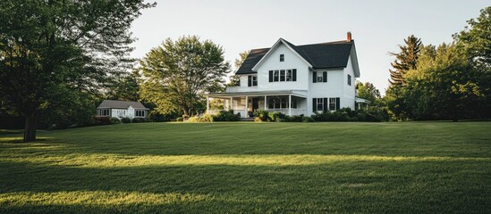 Idyllic Countryside Home, A Timeless Residence with Expansive Green Lawn