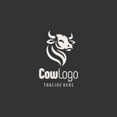 Iconic Cow Branding Logo Design
