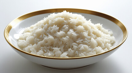 Cooked white rice