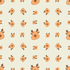 Cute Christmas reindeer pattern