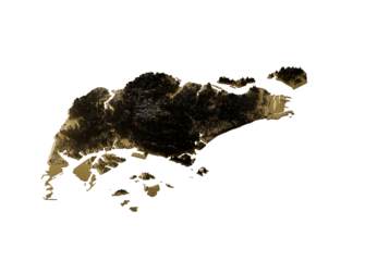 Singapore Map Golden Metallic Texture Map Gold Reserves And Gold Mining Concept 3D Illustration