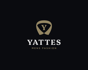 Y letter suit apparel clothing monogram logo vector icon illustration