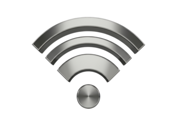 Isolated Wireless Signal Icon Reflecting Connectivity and Modern Communication Network