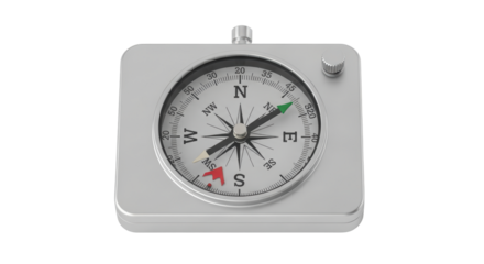 Isolated directional instrument precision navigation tool indicating travel azimuth and direction