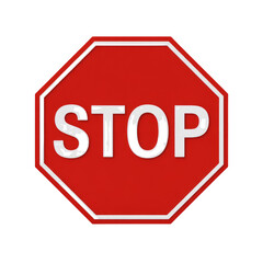 Stop sign red octagon traffic safety road sign white lettering regulatory sign symbol warning sign 100 characters