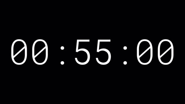 1 Minute Countdown Animation, 60 Seconds Animation