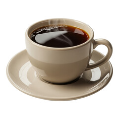 Obraz premium Steaming Cup of Coffee Refreshing Beverage Aromatic Drink Caffeine Boost Energy Source