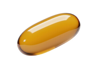 Isolated orange fish oil capsule for healthy diet supplement omega 3 nutritional therapy