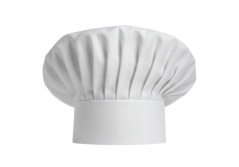 Isolated Chef's Hat for Culinary Professionals and Food Industry Businesses with Clean Design
