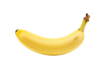 Isolated ripe Cavendish banana ready to eat, fresh and nutritious, yellow tropical fruit