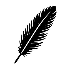 Obraz premium Feather Silhouette SVG