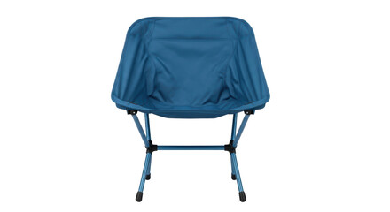 Isolated Lightweight Camping Chair for Outdoor Use and Recreation, Blue Fabric Seat