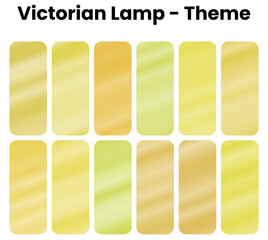 A soft and vintage set of golden and amber gradients. These warm, gentle tones are reminiscent of a classic Victorian era.