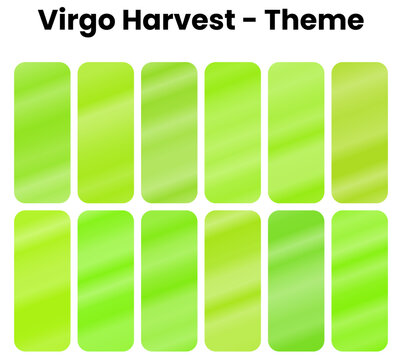 Virgo Harvest gradient, A meticulous collection of zodiac gradients organizing with maiden precision and analytical wisdom. Earth greens and harvest abundance capture the sixth sign's perfectionist na