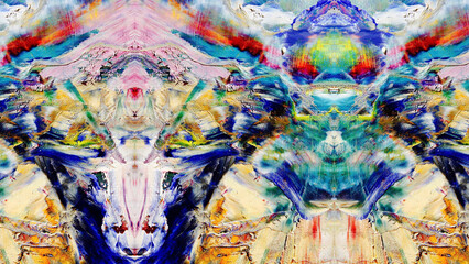 Abstract art background . Hand painting artwork on canvas .