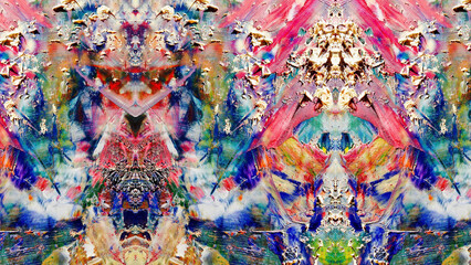 Abstract art background . Hand painting artwork on canvas .