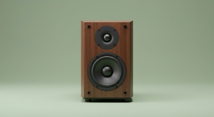 Classic Brown Audio Speaker System for Music Enjoyment and Sound Quality
