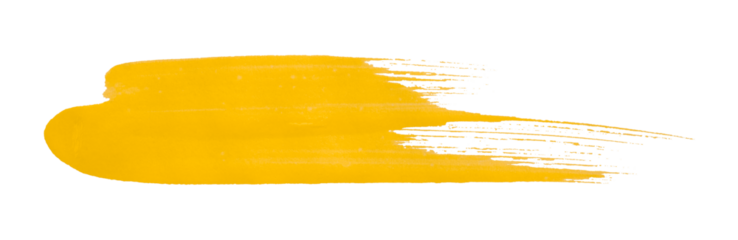 yellow watercolor background. Artistic hand paint. Isolated on transparent background.