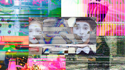 5 Vintage VHS Noise Transitions 01