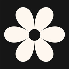 Elegant daisy bloom with a minimal silhouette and decorative feel. Suitable for print, web, or identity.