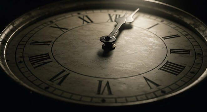 A clock with roman numerals