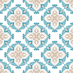 Tropical seamless pattern design in pastel green.