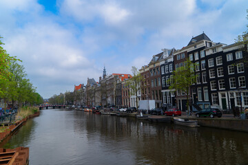 Fototapeta premium Houses of Amstardam, Netherlands