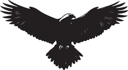 Obraz premium Majestic eagle soaring with wings spread wide