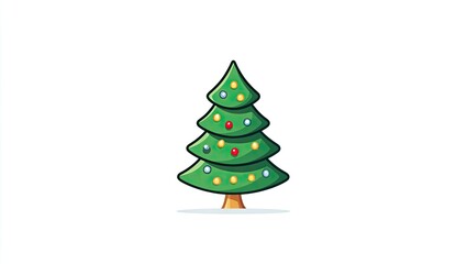 Simple cartoon Christmas tree